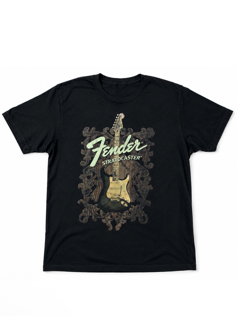 Fender Stratocaster Guitar T-Shirt Strat Graphic Tee